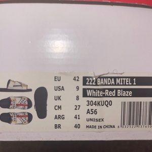 White-Red Blaze Unisex Kappa Slides
Price is very negotiable